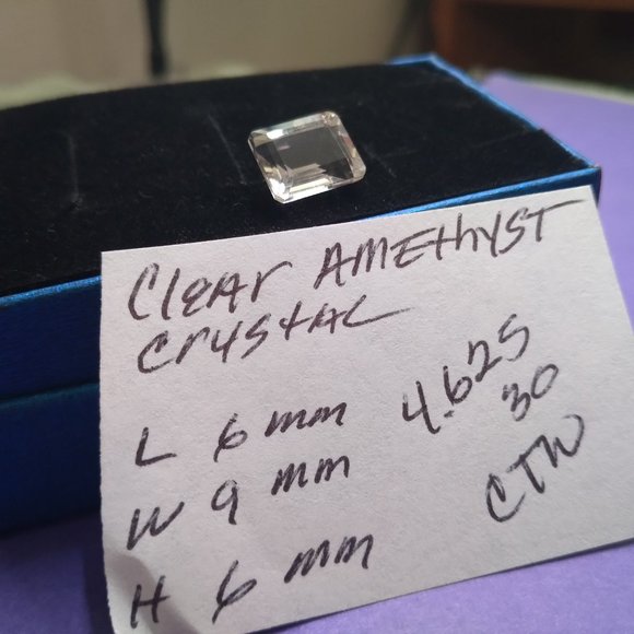 Clear Amethyst Crystal Natural Gemstone Brazilian - Picture 1 of 7